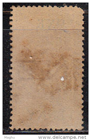 New Zealand Used One Penny Watermark NZ 1867 Perf., Adhesive, Lilac / Green Type ?,  Fiscal, Revenue - Fiscaux-postaux