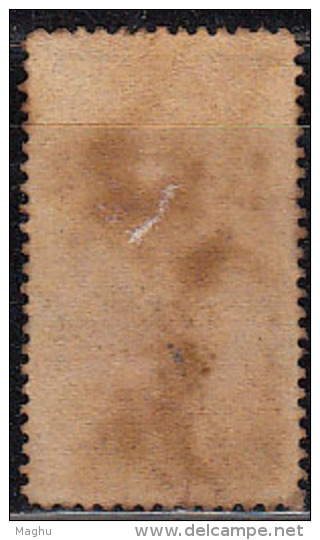 New Zealand Used One Penny Watermark NZ 1867 Perf., Adhesive, Lilac / Green Type ?, Fiscal, Revenue, - Fiscaux-postaux