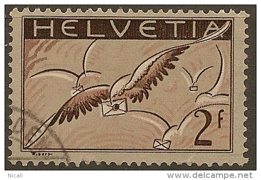 SWITZERLAND 1923 2f Air SG 328 U #KG253 - Oblitérés