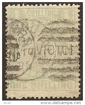 VICTORIA 1884 1/- Stamp Duty SG 257 U #JQ213 - Gebruikt