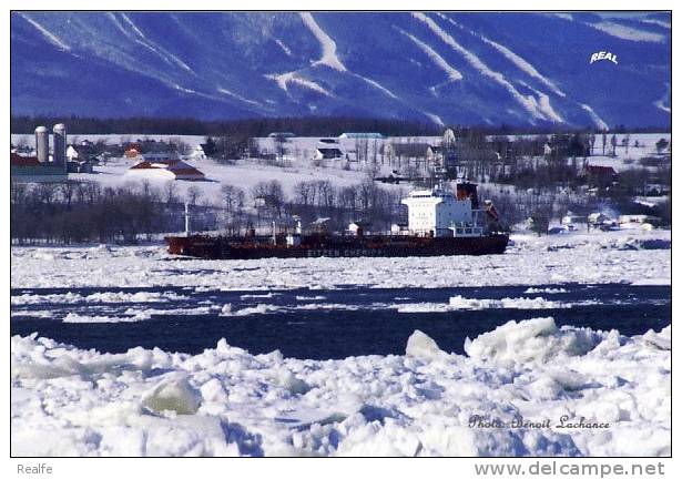 Tanker  Ship Of Eitzen Chemical CPH  The Sichem Paris Near  Quebec City, Quebec, Canada - Tankers