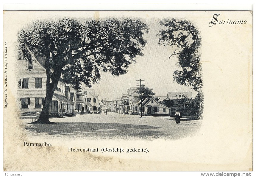 Carte Postale Ancienne Surinam - Paramaribo. Heerenstraat Oostelijk Gedeelte - Surinam