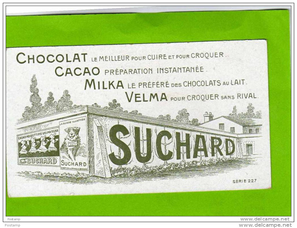 Chocolat Suchard- N° 3- Prunes Reine Claude -le Verger - Suchard