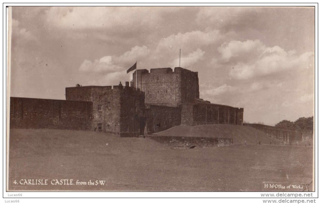 POSTCARD C1930 CARLISLE CASTLE FROM THE S.W. - Carlisle