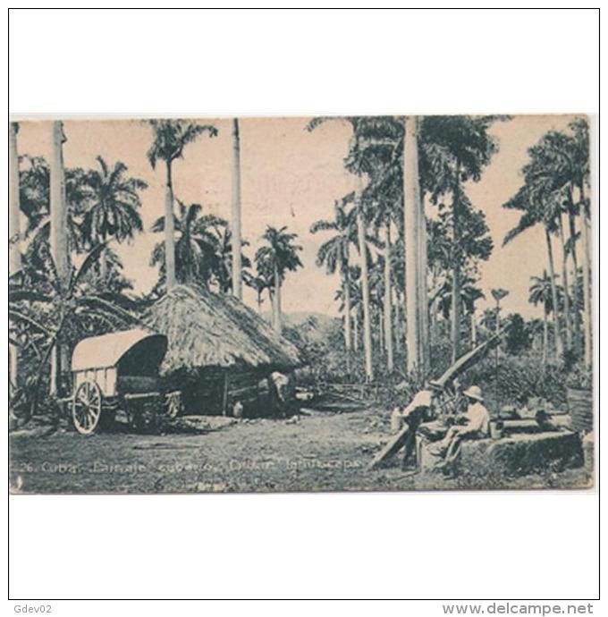 CBATP0884-LFTD2165. TARJETA POSTAL DE CUBA.Antiguas Calle De SANTIAGO DE CUBA,con Che,carros,personas. - Otros & Sin Clasificación