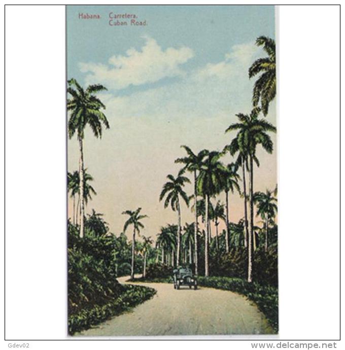 CBATP0885-LFTD3058.TARJETA POSTAL DE CUBA.coche Y Carretera Por La Jungla. - Otros & Sin Clasificación