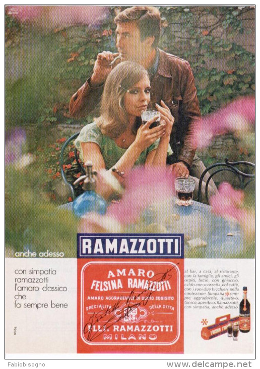 1967/8 -  Amaro RAMAZZOTTI  -  7  Pagine Pubblicità Cm. 13 X 18 - Manifesti