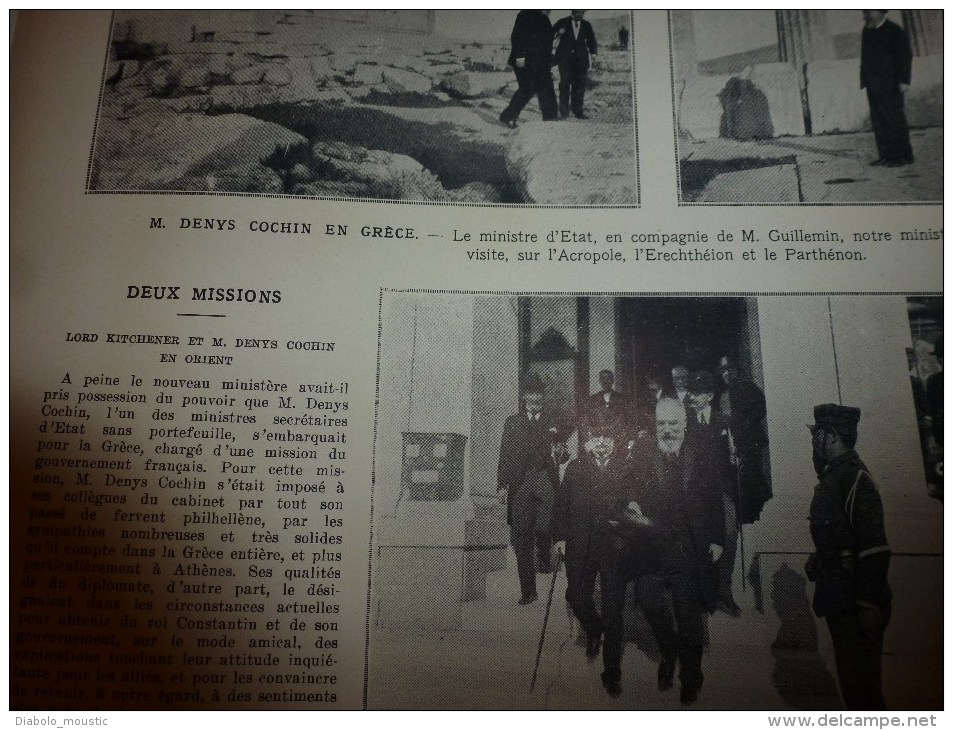 1915 SERBIE;Radjek,Stoumitza;Kamendol;ATHENES;Exploit des marins du NORD-CAPER ;Cuisine roulante;TSF; Yunnan torpillé