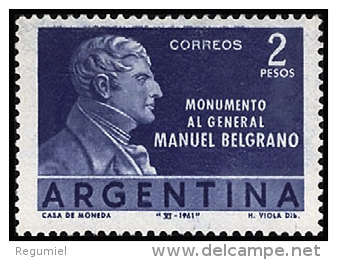 Argentina 0645 ** Foto Estandar. 1961 - Ongebruikt