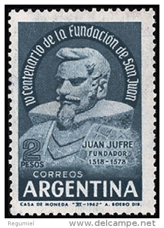 Argentina 0659 ** Foto Estandar. 1962 - Neufs