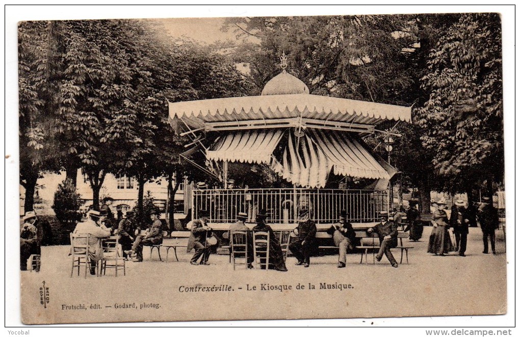 CP, 88, CONTREXEVILLE, Le Kiosque De La Musique, Voyagé En 1900 - Contrexeville