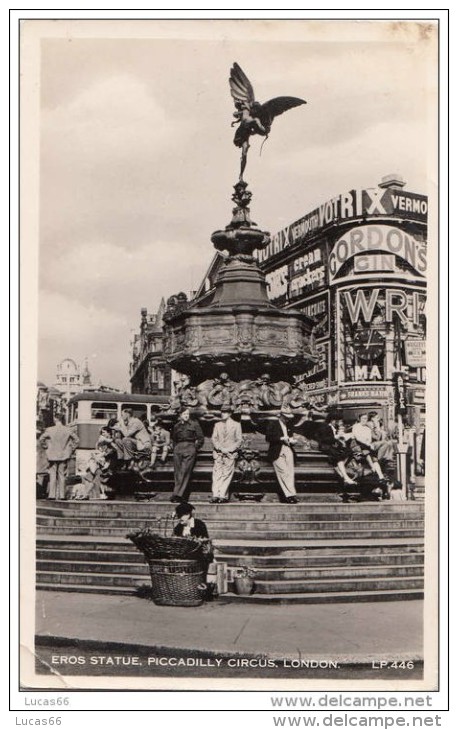 C1950 EROS STATUE - PICCADILLY CIRCUS - Piccadilly Circus