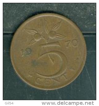 NETHERLANDS NIEDERLANDE 5 Cent 1970 - Pia9603 - 1948-1980 : Juliana