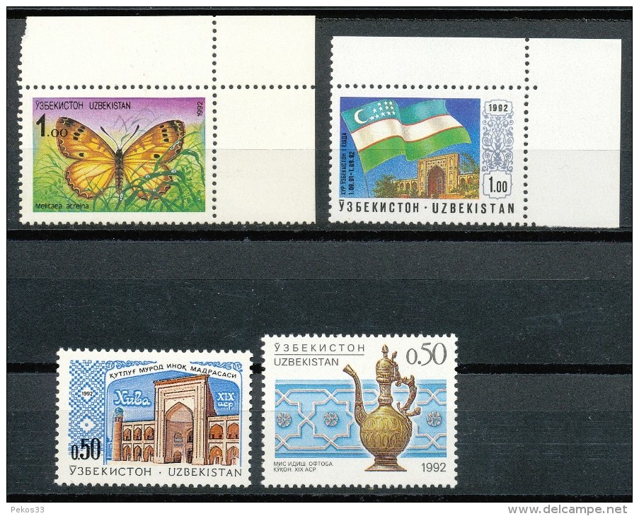 USBEKISTAN - Mi.Nr.   2+3+4+6    -  Postfrisch - Usbekistan