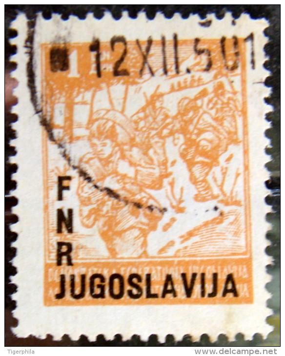 YUGOSLAVIA 1950 1d Partisans USED - Gebruikt