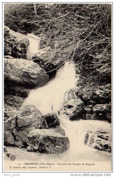 Orpierre - Cascade Des Gorges De Bagnols ( E. Arthaud, éditeur) - Autres & Non Classés