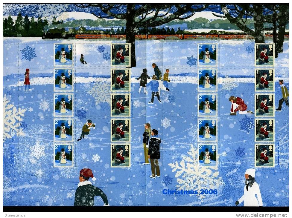 GREAT BRITAIN - 2006  CHRISTMAS GENERIC SMILERS SHEET   PERFECT CONDITION - Fogli Completi