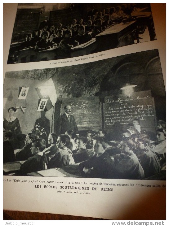 1915 L'Hilsenfirst;Jeux du front;Ecole sous terre;Bénédiction-avion;Marine DARDANELLES;Chats à Tchanak;Tireur enchainé