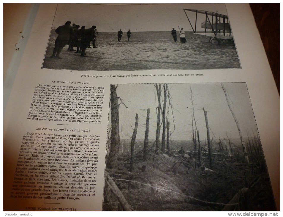 1915 L'Hilsenfirst;Jeux du front;Ecole sous terre;Bénédiction-avion;Marine DARDANELLES;Chats à Tchanak;Tireur enchainé