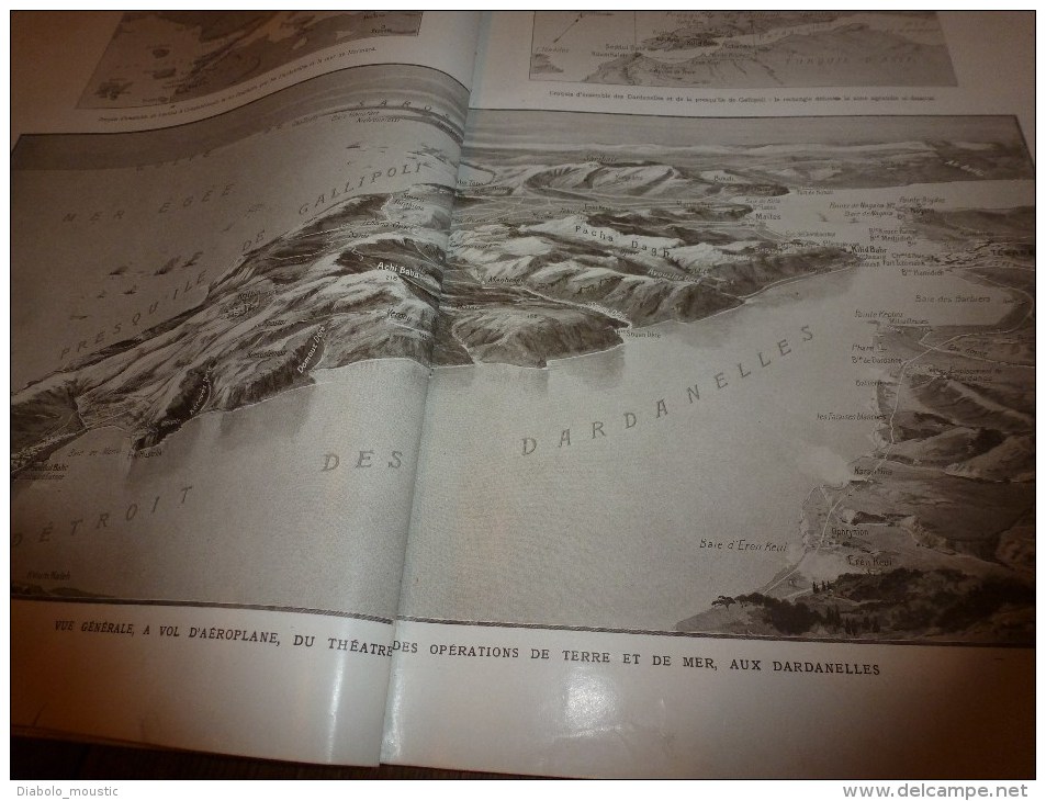 1915 L'Hilsenfirst;Jeux du front;Ecole sous terre;Bénédiction-avion;Marine DARDANELLES;Chats à Tchanak;Tireur enchainé