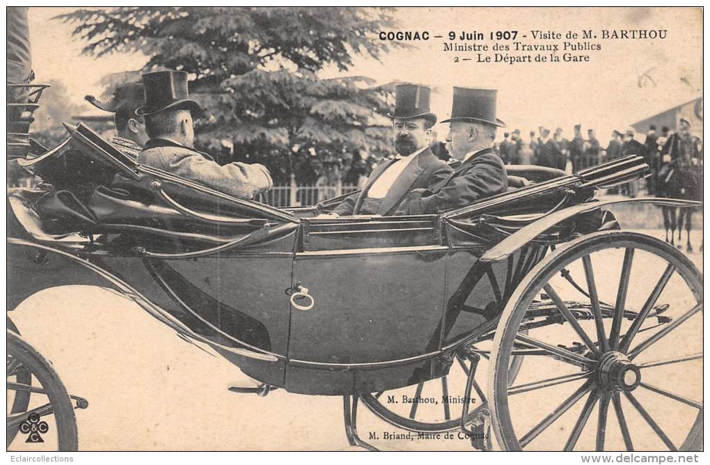 Cognac     16      Visite Du Ministre  M.Barthou.  9 Juin 1907 - Cognac