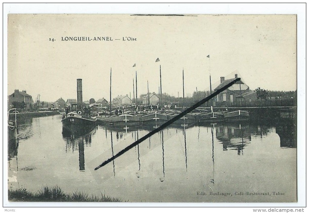 CPA - Longueil Annel - L´Oise - Péniches - Longueil Annel