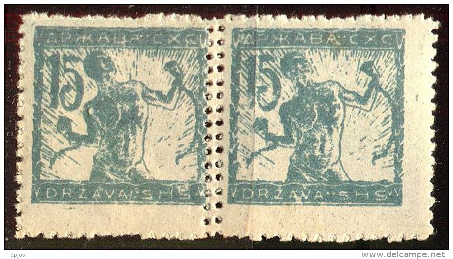 SLOVENIA  - VERIGARJI - ERROR - DOUBL. PERF - *MLH - 1919 - Slovenia