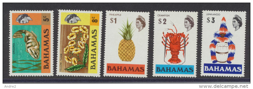 Bahamas 1971 Definitive Stamps  5c , 8c , $1 , $2 And $3    :  *** MNH - 1963-1973 Autonomie Interne