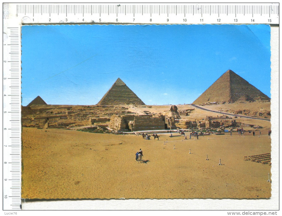 GIZA  -  GUIZEH -  Pyramids And  Sphinx   -  Les Pyramides - Gizeh