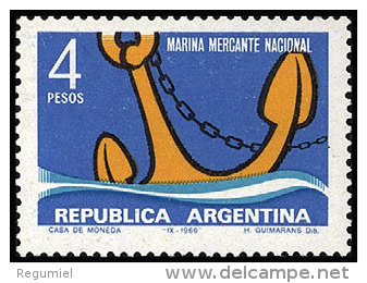 Argentina 0773 ** Foto Estandar. 1966 - Nuevos