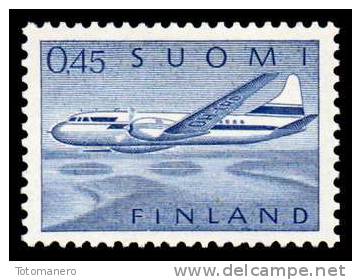 FINLAND/Finnland, M-63 Definitive Landscapes Mk 0,45 Commercial Aeroplane HaP** - Nuevos