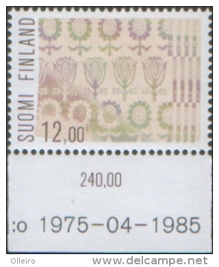 Finlandia - Finland 1985  Popular Crafts Artigianato  Artisanat  1v Complete Set ** MNH - Unused Stamps