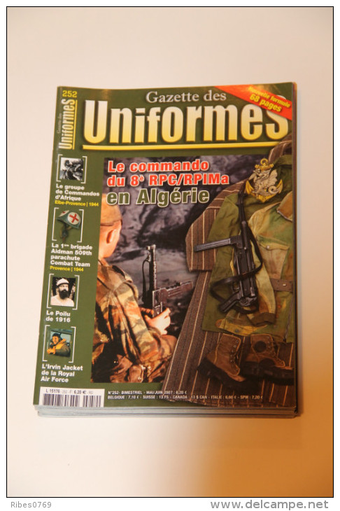 Gazette Des Uniformes N° 252 - Français