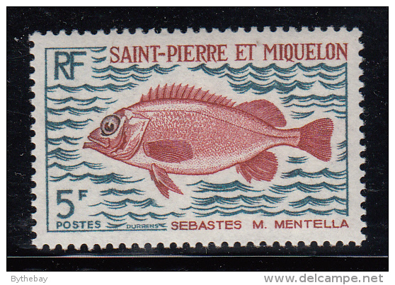 St Pierre Et Miquelon 1972 MNH Sc 421 5fr Sebastes Mentella - Unused Stamps