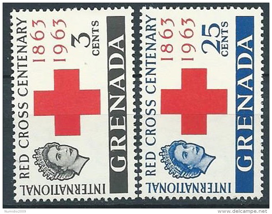 1963 COMMONWEALTH GRENADA CROCE ROSSA MNH ** - ED - First Aid