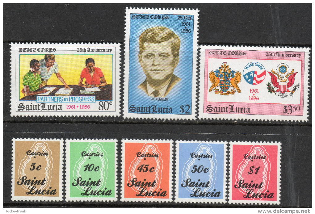 St Lucia 1985, 1987 & 1989 - 2 X MNH Sets From Period SG894-896 & 924A-927cA Cat £4.70 - See Full Description Below - St.Lucie (1979-...)