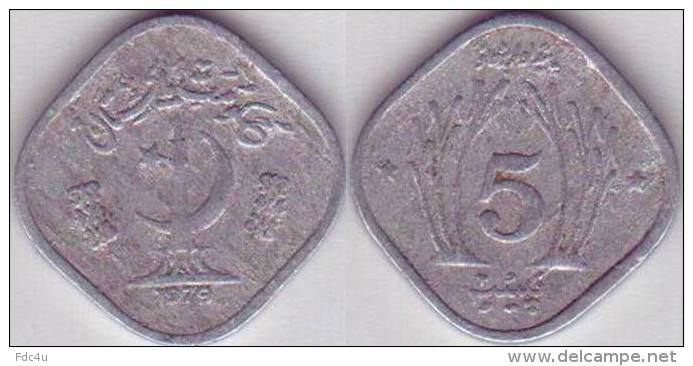 Pakistan 1979 5 Paisa "Grow More Food " F.A.O Issue Aluminum Coin KM#35 - Pakistan