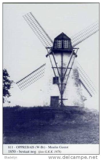 OPPREBAIS - Incourt (Brabant Wallon) - Molen/moulin - Le Moulin Gustot Après La Restauration (Ëdition: Ons Molenheem) - Incourt