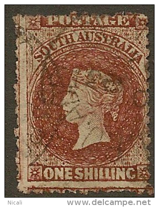 SOUTH AUSTRALIA 1876 1/- QV SG 82 U #JR42 - Used Stamps