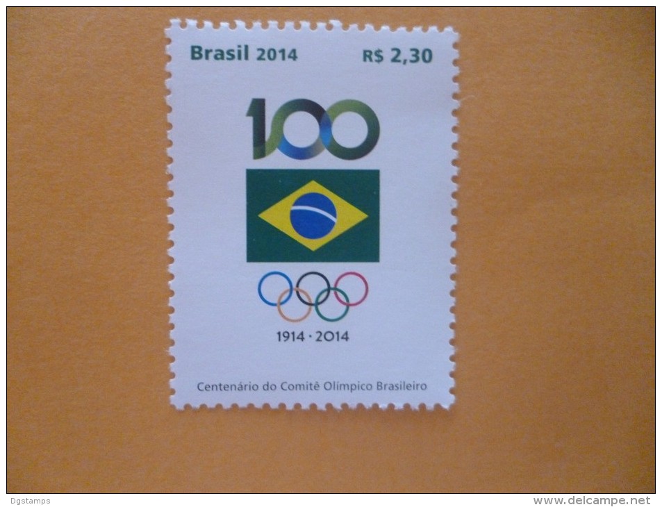 Brasil 2014 ** Centenario Del Comité Olimpico Brasilero. CENTENARY OF THE BRAZILIAN OLYMPIC COMMITTEE - Ungebraucht
