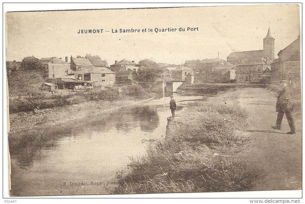 59   JEUMONT    LA  SAMBRE  ET  LA  QUARTIER  DU  PORT - Jeumont