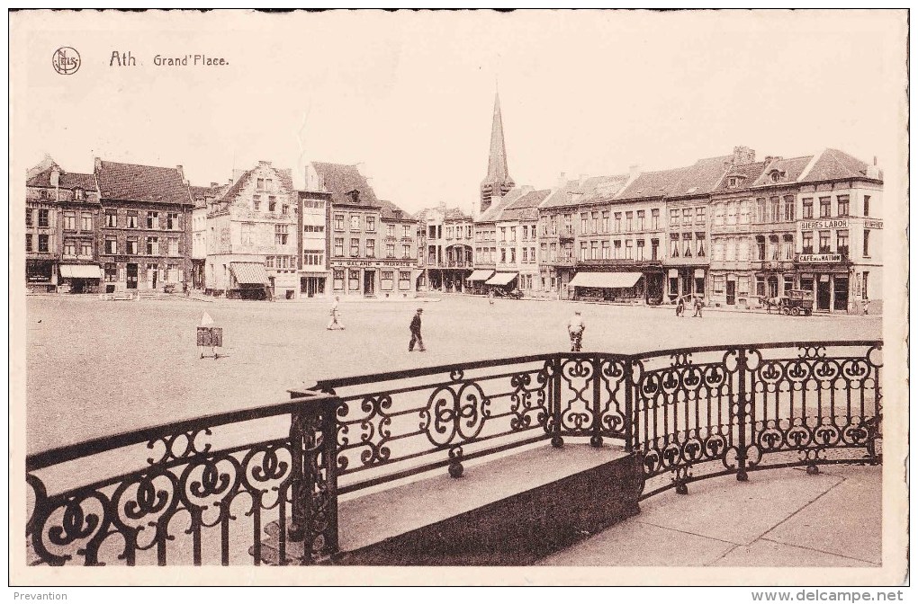 ATH - Grand´Place - Circulée En 1957 - Ath