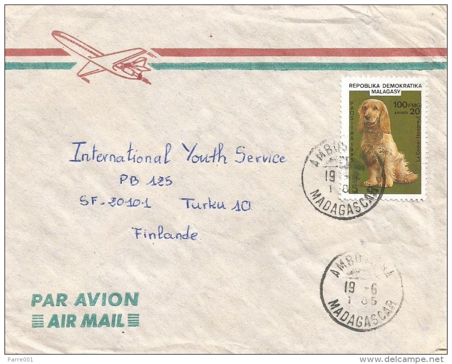 Madagascar 1985 Ambostanya Spanish Cocker Dog Cover - Honden