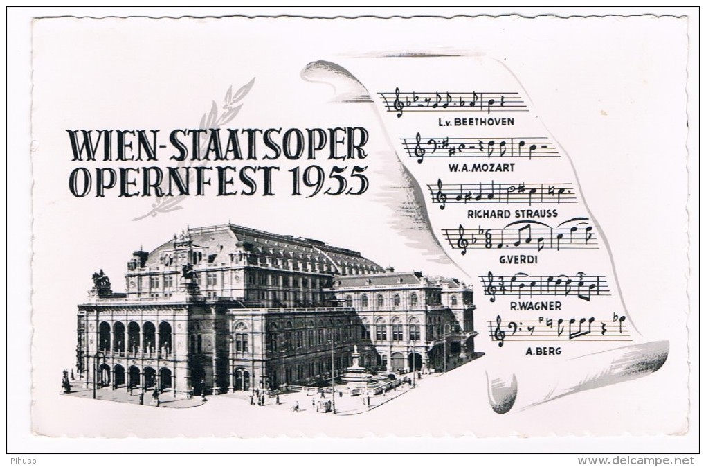 Ö-2472      WIEN : Staatsoper Opernfest 1955 - Wien Mitte