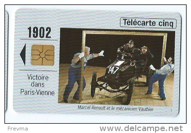 Telecarte 5 Cinq Unités Renault Marcel Renault - 5 Unités