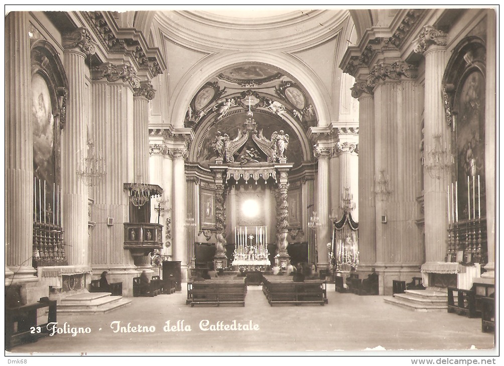 FOLIGNO ( PERUGIA ) INTERNO DELLA CATTEDRALE - FOTO EDIZIONI ANGELI - 1958   ( 482 ) - Foligno