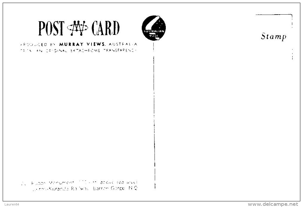 (499) Older Australian Postcard - QLD - Kuranda Rock - Cairns