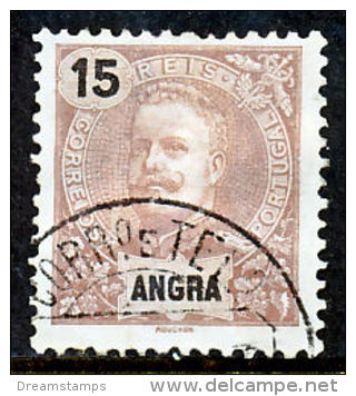 !										■■■■■ds■■ Angra 1897 AF#16ø King Carlos Mouchon 15 Réis Brown (x6199) - Angra