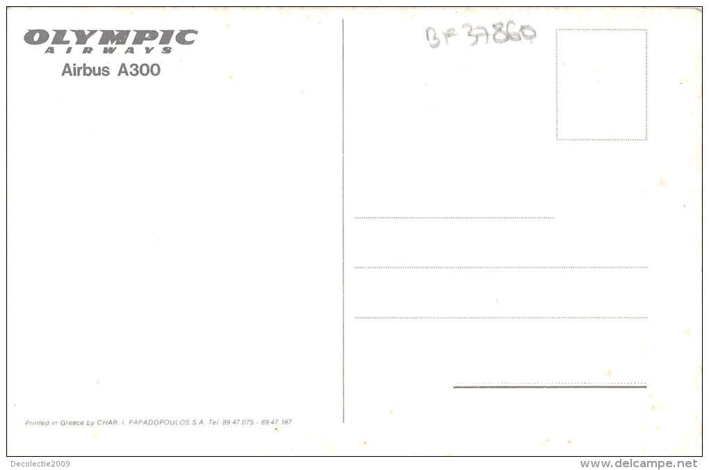 BF37860   Olympic Airway Airbus A300  Aviation Airplane Air Plaine - 1946-....: Moderne