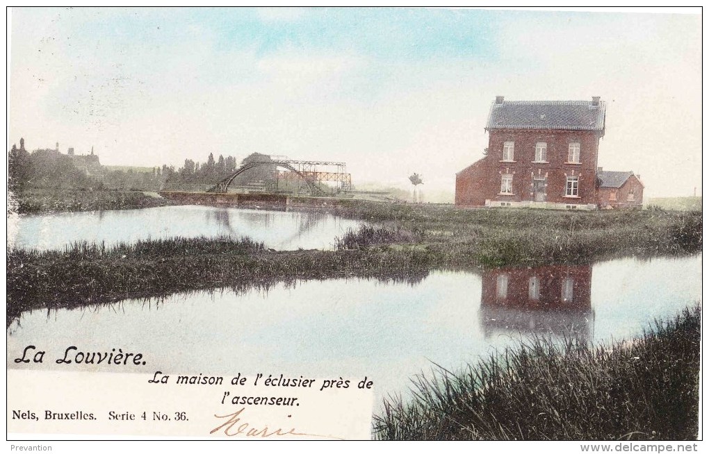 LA LOUVIERE - La Maison De L'éclusier Près De L'ascenseur - Superbe Carte Colorée - La Louvière